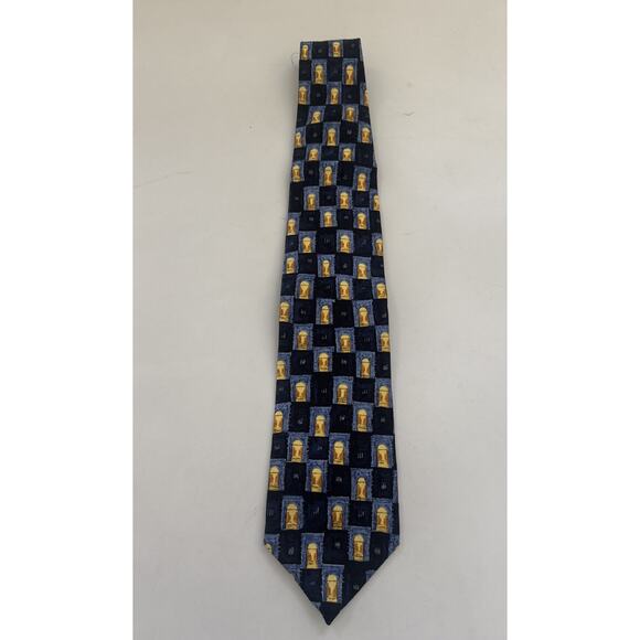 Villa Bolgheri Mens Silk Tie Vintage Made in‎ Italy Necktie Retro - Picture 1 of 8